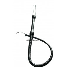 Severe One Tailed Braided Leather Whip